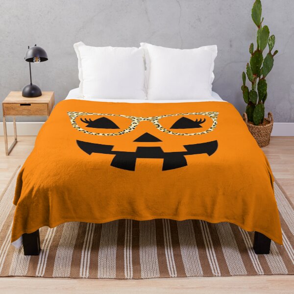 Item preview, Jack O Lantern Pumpkin Smile Leopard Print Glasses designed and sold by AdventureTee.