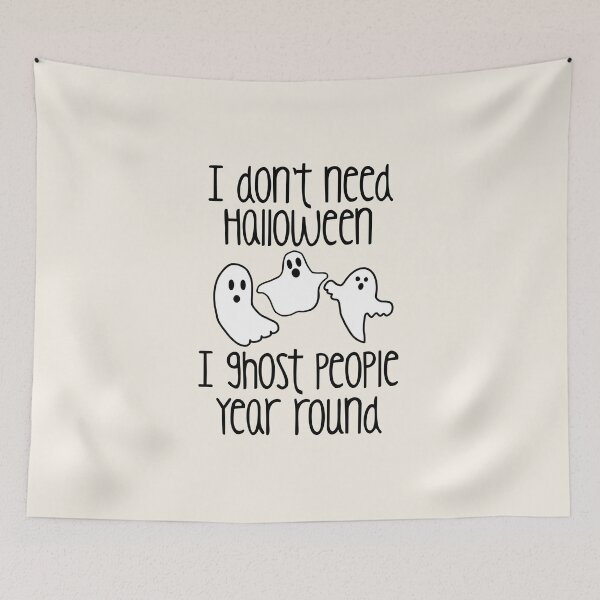Item preview, I Ghost People Year Round Funny Halloween designed and sold by SewnMemories.