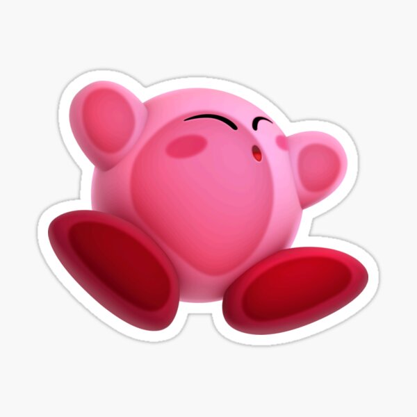 Smashed Kirby Sticker
