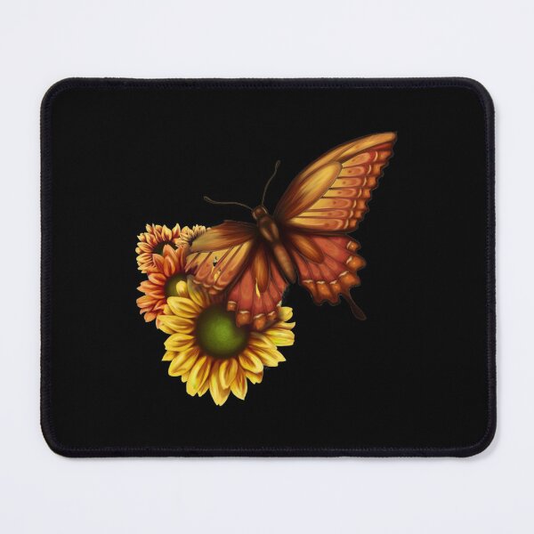 Item preview, Broken Mariposa - Autumn Butterfly with Torn Wing and Sunflowers Gift Halloween Day, Thanksgiving, C designed and sold by AniyaReinger.
