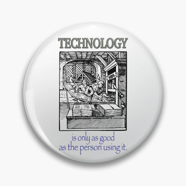 Item preview, Technology is only as good - printing press designed and sold by MKP Productions.