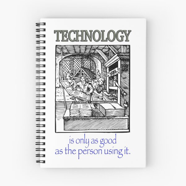 Item preview, Technology is only as good - printing press designed and sold by MKP Productions.