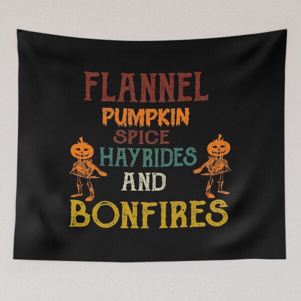 Item preview,  flannel pumpkin spice hayrides and bonfires designed and sold by ilias13.