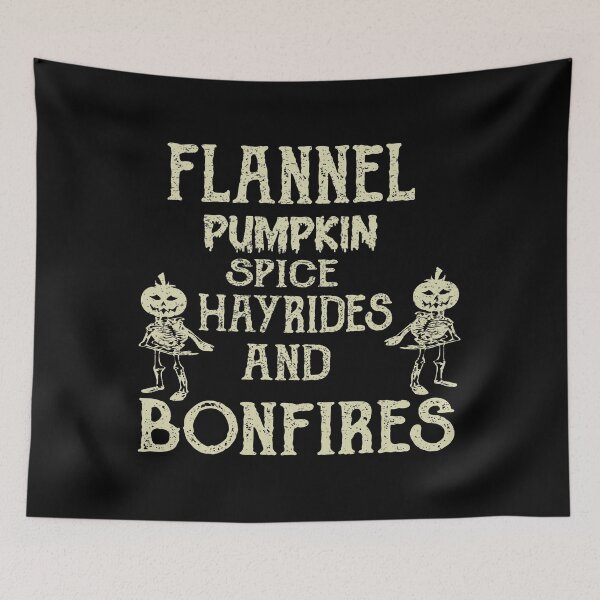 Item preview,  flannel pumpkin spice hayrides and bonfires designed and sold by ilias13.
