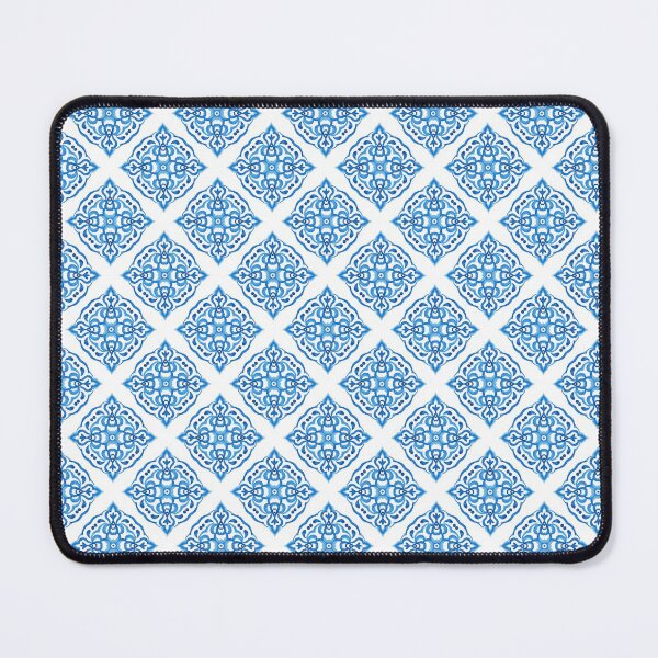 Item preview, Blue and White Portuguese Azulejo Watercolor Tile Pattern designed and sold by Rhu Creations.
