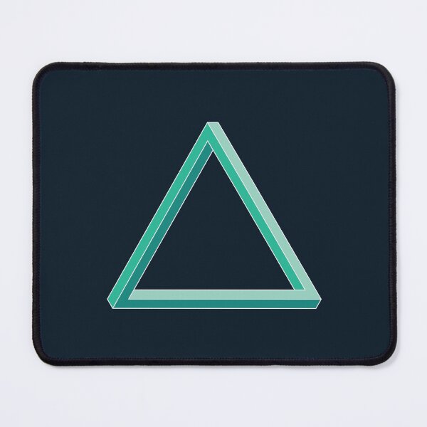 Item preview, Teal Blue Modern Impossible Triangle designed and sold by kpifer.