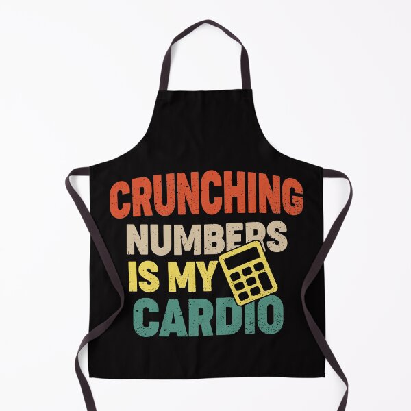 Item preview, Crunching Numbers is My Cardio retro funny Accounting designed and sold by Majesticoo.