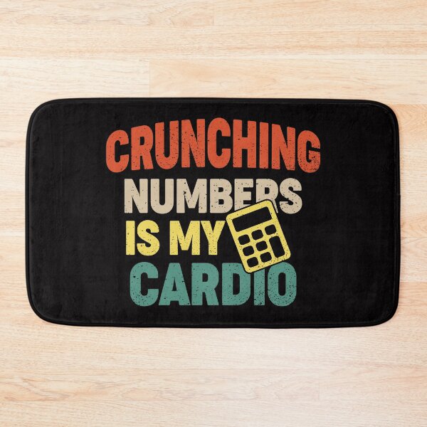 Item preview, Crunching Numbers is My Cardio retro funny Accounting  designed and sold by Majesticoo.