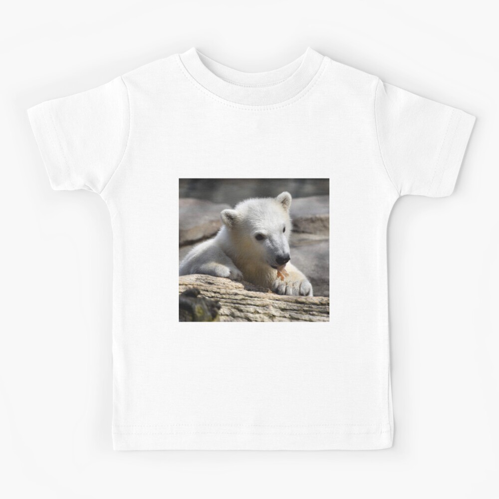 ShopZoo Protect The Polar Bear Moms & Cubs Kids Tee SML