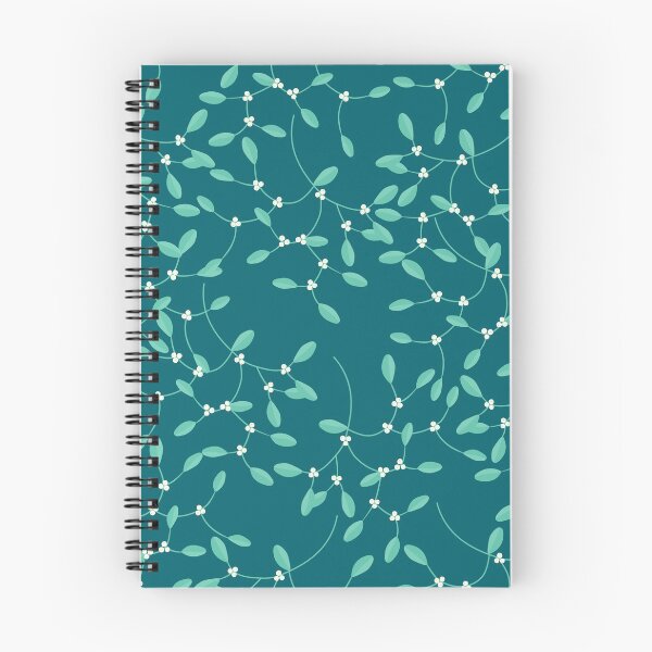 Item preview, Mistletoe Pattern Dark Teal designed and sold by cashewdays.