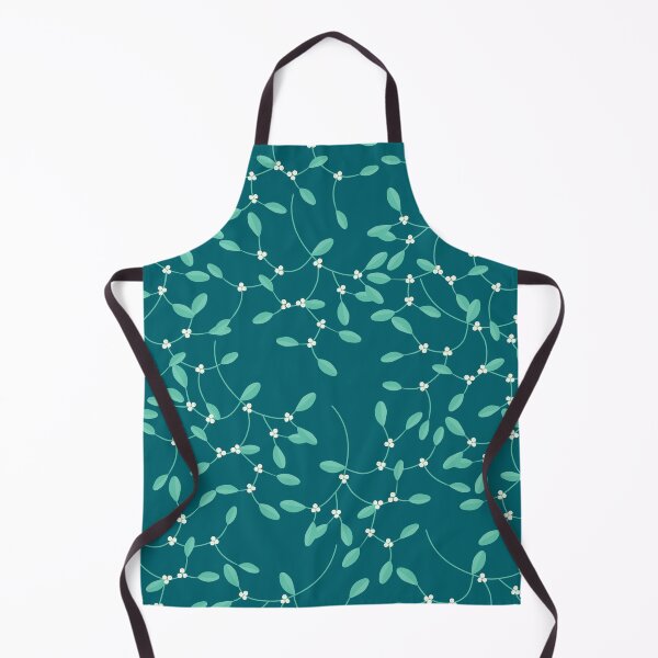 Item preview, Mistletoe Pattern Dark Teal designed and sold by cashewdays.