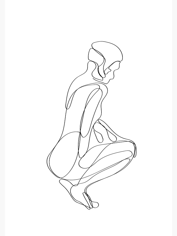 Single Line Contour Life Drawing Poster For Sale By Scandihome Redbubble 5076