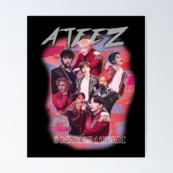 Ateez retro✨  Kpop posters, Retro poster, Pop posters