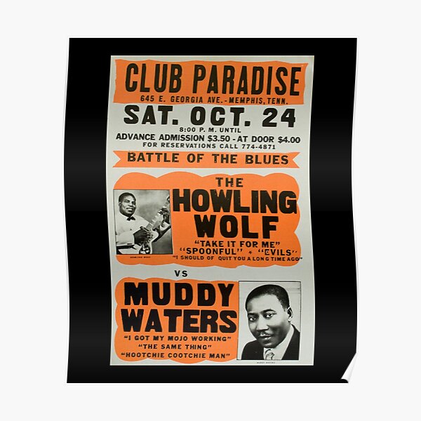 Muddy Waters Concert Poster 8"x10" Color Photo 
