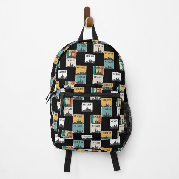 Item preview, Travel to Chicago City Skyline Retro Vintage designed and sold by HStudioPrints.