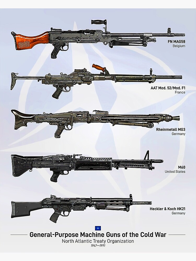 "General Purpose Machine Guns Of The Cold War" Poster by Jennifereckert