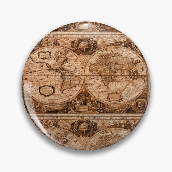 Item preview, Vintage World Map 1630 designed and sold by Vintage by Kaya.