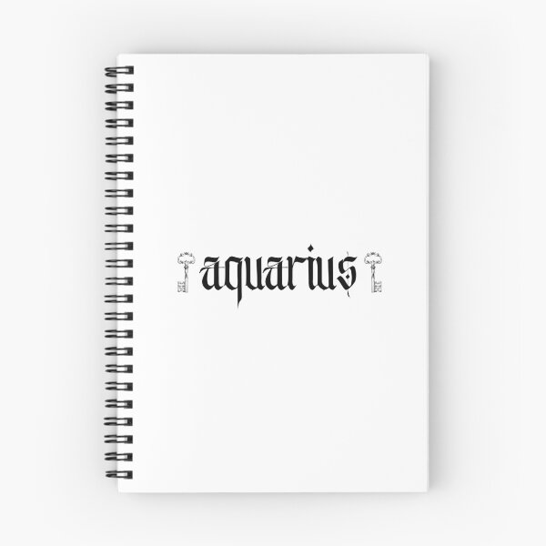 Item preview, Aquarius Blackletter Key designed and sold by kailunaprintco.