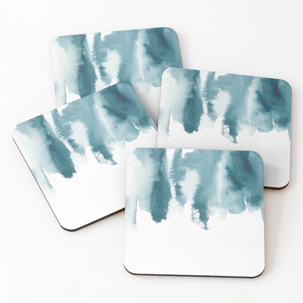 Item preview, Blue Teal Watercolor Abstract designed and sold by thosewhodreamco.