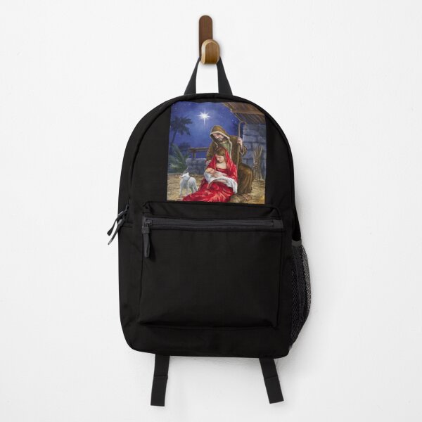 Item preview, Jesus With Mary and Joseph Brightt Star Baby Lamb Black designed and sold by Rowena Jones.