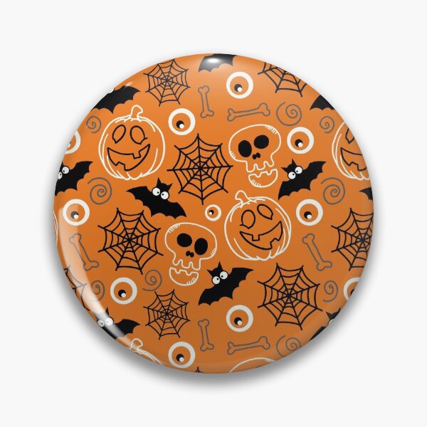 Item preview, Cute Halloween Pattern with Bats, Skulls and Spider Webs designed and sold by ElishaKayne.