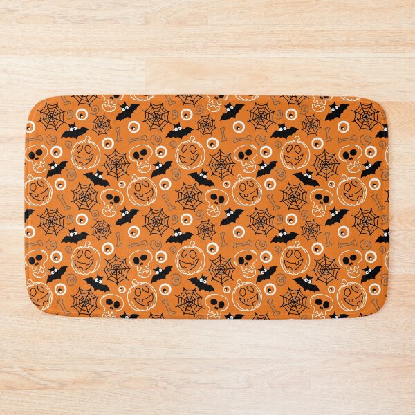 Item preview, Cute Halloween Pattern with Bats, Skulls and Spider Webs designed and sold by ElishaKayne.