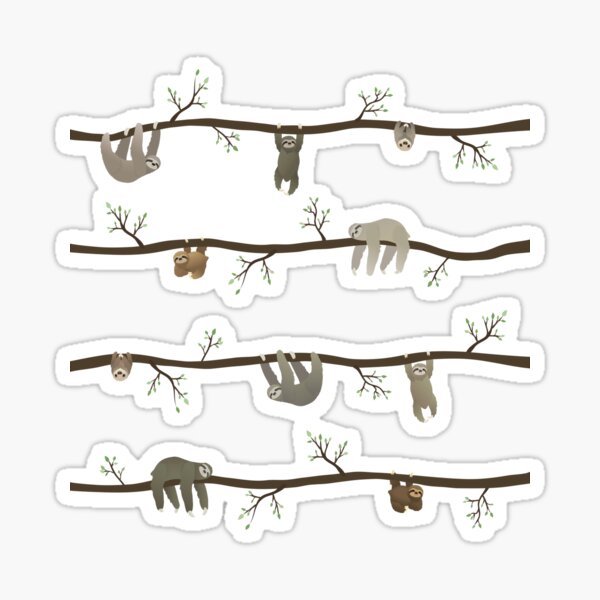 Item preview, sloths designed and sold by tandemsy.