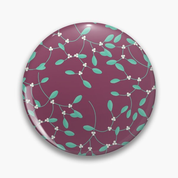 Item preview, Mistletoe Pattern Plum designed and sold by cashewdays.