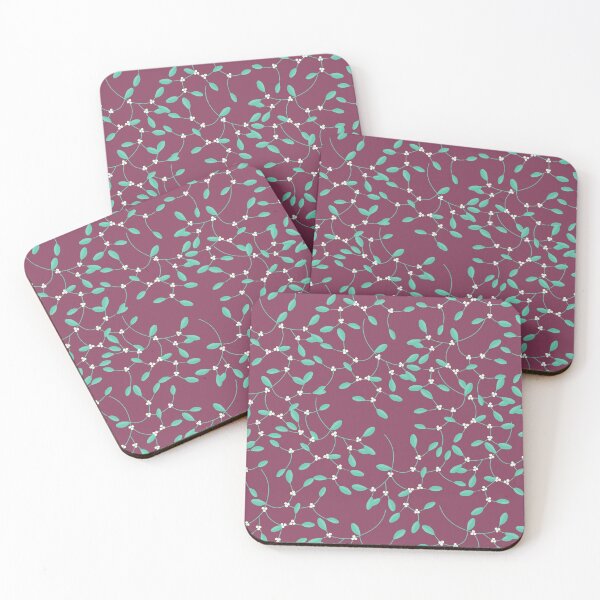 Item preview, Mistletoe Pattern Plum designed and sold by cashewdays.