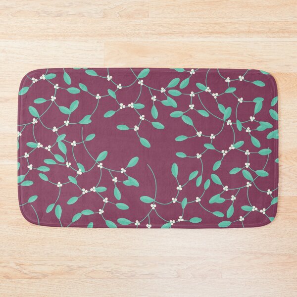 Item preview, Mistletoe Pattern Plum designed and sold by cashewdays.