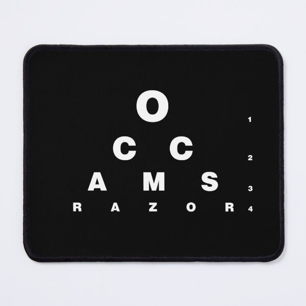 Item preview, Occam's Razor (noir) designed and sold by GodsAutopsy.