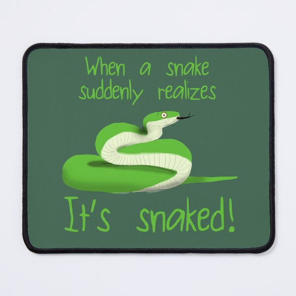 Item preview, Funny Snaked (Naked) Snake designed and sold by Amy Hadden.