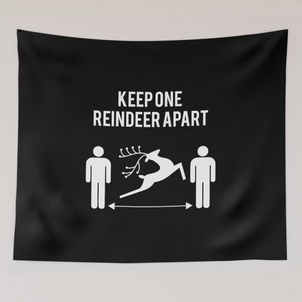 Item preview, Keep One Reindeer Apart Shirt, Funny Christmas Shirt, Covid Shirt, Corona Shirt, Gift for Christmas, designed and sold by AniyaReinger.