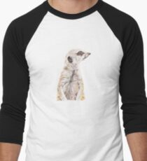 Colour Meerkat Men's Baseball ¾ T-Shirt