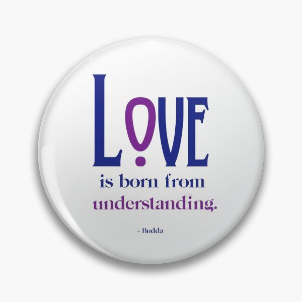 Item preview, Love is born from understanding - Purple Font Budda Quote designed and sold by TheCurators.