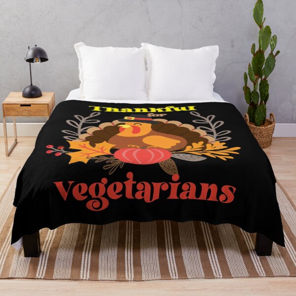 Item preview, Funny Thanksgiving Turkey - Thankful for Vegetarians designed and sold by DesignByLeo.