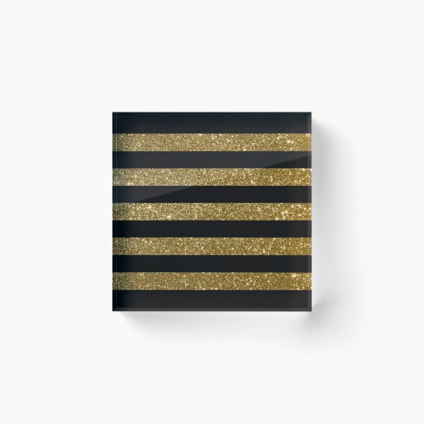 Item preview, Print ONLY - Black and Golden Vintage Large Stripes designed and sold by Gerson Ramos.