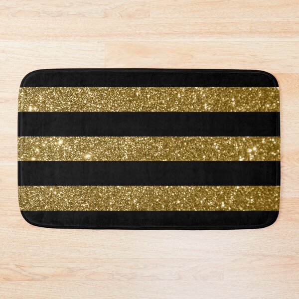 Item preview, Print ONLY - Black and Golden Vintage Large Stripes designed and sold by Gerson Ramos.