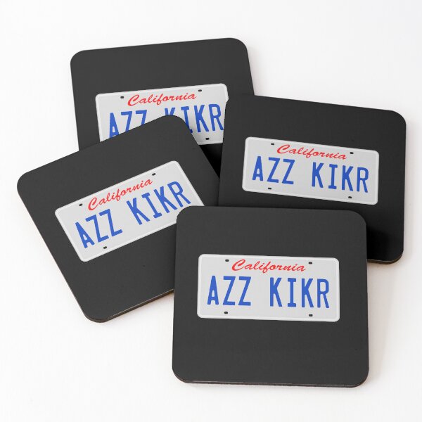 Item preview, AZZ KIKR License Plate designed and sold by everything-shop.