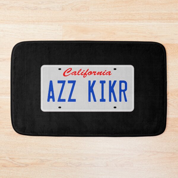 Item preview, AZZ KIKR License Plate designed and sold by everything-shop.