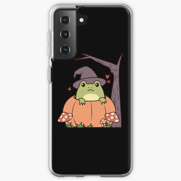 Cottagecore Aesthetic Frog with Witch Hat Samsung Galaxy Soft Case