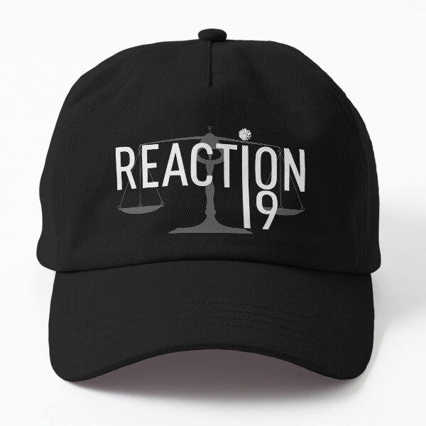 Reaction19 black background Dad Hat