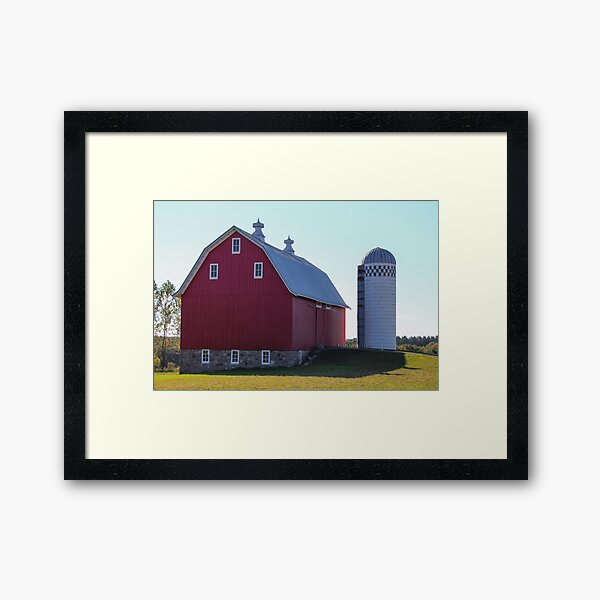 Vista previa del artículo con la obra «Granero y Silo», diseñado y vendido por Gary Horner.