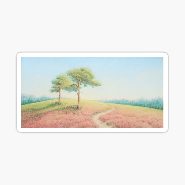 Pines, Evening Sun, New Forest Sticker