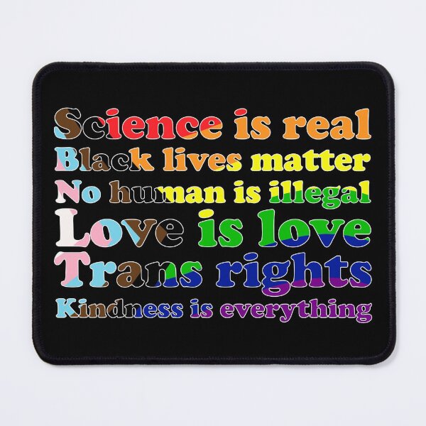 Item preview, Progress Pride Flag Science is real Black lives matter Love is love Trans rights designed and sold by NYXFN.