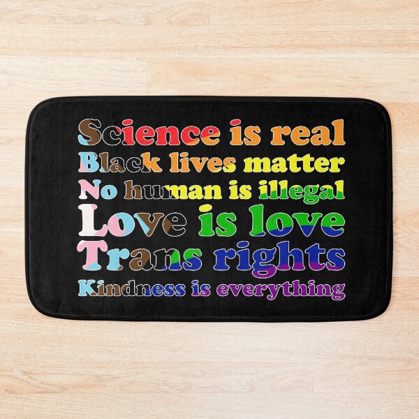 Item preview, Progress Pride Flag Science is real Black lives matter Love is love Trans rights designed and sold by NYXFN.