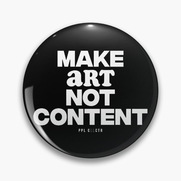 Item preview, Make ART not Content (white) designed and sold by arowefilms.