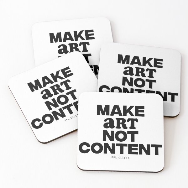 Item preview, Make ART not Content (black) designed and sold by arowefilms.
