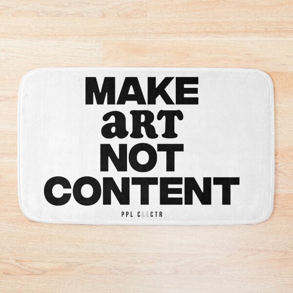 Item preview, Make ART not Content (black) designed and sold by arowefilms.