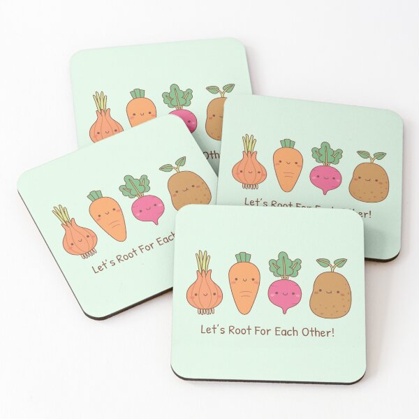 Item preview, Vegetables Lets Root For Each Other Positive Pun designed and sold by rustydoodle.